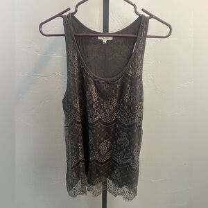 Charcoal Lace Maurice’s Tank Top